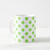 Mug Lime et pois blancs (Devant gauche)