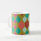 Mug Lime moderne du milieu du siècle géométrique (Devant gauche)