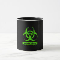 Lime Neon Vert Produits Chimiques Bio-Hazard Graph