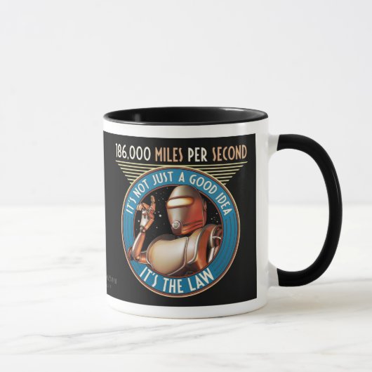 Mug Limitation de vitesse - 186.000 milles par (Droite)