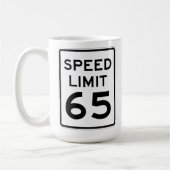 Mug Limitation de vitesse signe de 65 M/H (Gauche)