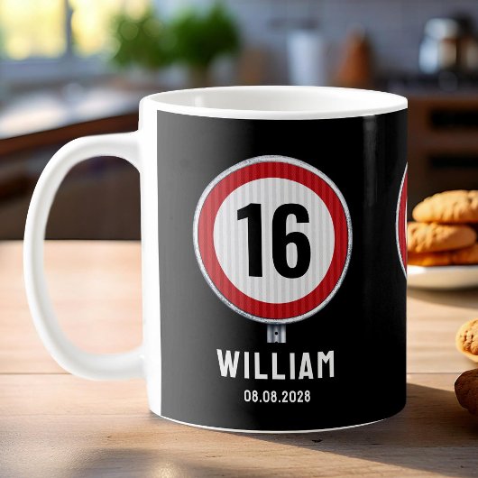 Mug Limite de vitesse 16 ans