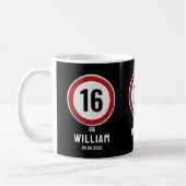 Mug Limite de vitesse 16 ans (Gauche)
