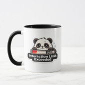 Mug Limite d'interaction dépassée Conception Panda (Gauche)