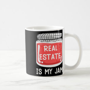 Mug L'immobilier est mon sticker de confiture