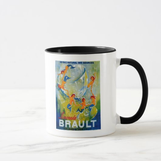 Mug Limonade Brault Poster Vintage Europe (Droite)