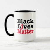 Mug L'importance des vies noires (Gauche)