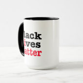 Mug L'importance des vies noires (Devant gauche)