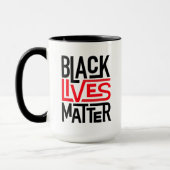 Mug L'importance des vies noires| Droits égaux (Gauche)