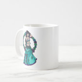 Mug Lina Flower Goddess Belly Dancer Art (Devant gauche)