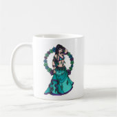 Mug Lina Flower Goddess Belly Dancer Art (Gauche)