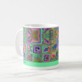 Mug Lina's Garden Floral Abstrait Fractal (Devant gauche)