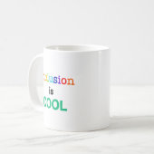 Mug L'inclusion est COOL - Sensibilisation à la Neurod (Devant gauche)