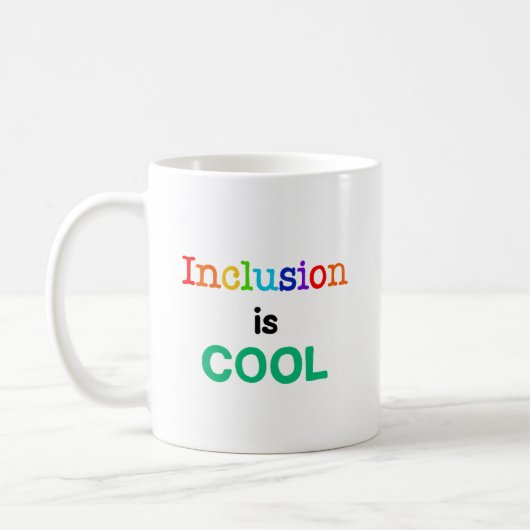 Mug L'inclusion est COOL - Sensibilisation à la Neurod (Gauche)