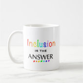 Mug L'inclusion est la réponse - Sensibilisation à la  (Gauche)