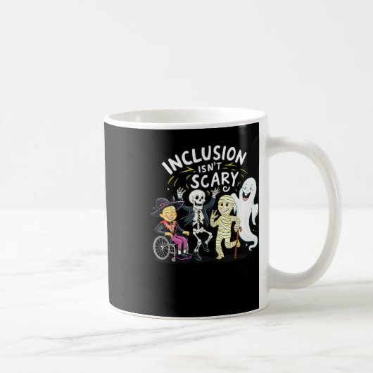 Mug L'inclusion n'est pas effrayant enseignant Squelet (Droite)