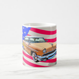 Mug Lincoln 1955 Capri avec le drapeau américain
