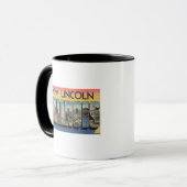 Mug Lincoln, Illinois - Scènes de grandes lettres (Devant gauche)