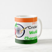 Mug L'Inde 2011 coupes du monde du cricket ICC (Devant droit)