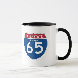 Mug L'Indiana DANS le bouclier de l'autoroute