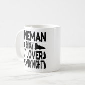 Mug Lineman aime les chats (Devant gauche)