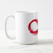 Mug L'infini avec du vin rouge (Gauche)