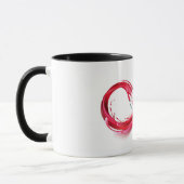 Mug L'infini avec du vin rouge (Gauche)