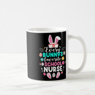 Mug L'infirmière de l'école préférée de chaque lapin D