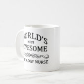 Mug L'infirmière de l'oncologie la plus (Devant gauche)