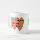 Mug L'infirmière "Dieu d'hospice ne pourrait pas être (Devant gauche)