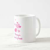 Mug L'infirmière est une oeuvre de conception rose du (Devant droit)
