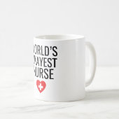 Mug L'infirmière la plus Okayest dans le monde (Devant droit)