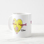 Mug L'infirmière "Meconium d'OB se produit" hilare (Devant gauche)