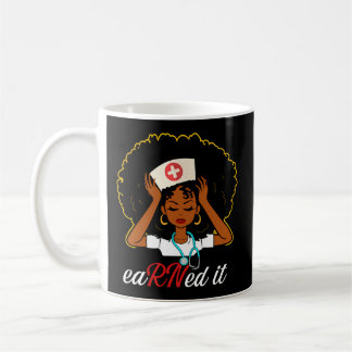 Mug L'Infirmière Noire A Gagné Il Infirmière Diplôme E