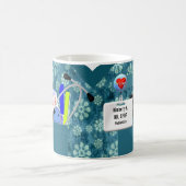 Mug L'infirmière personnalisée frotte en fleurs (Centre)