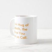 Mug L'infirmière que vous voulez sur appel - Nom perso (Devant gauche)