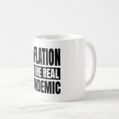 Mug L'inflation est la véritable pandémie (Devant droit)