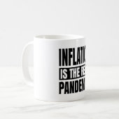 Mug L'inflation est la véritable pandémie (Devant gauche)