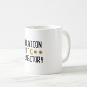 Mug L'inflation n'est pas transitoire (Devant droit)