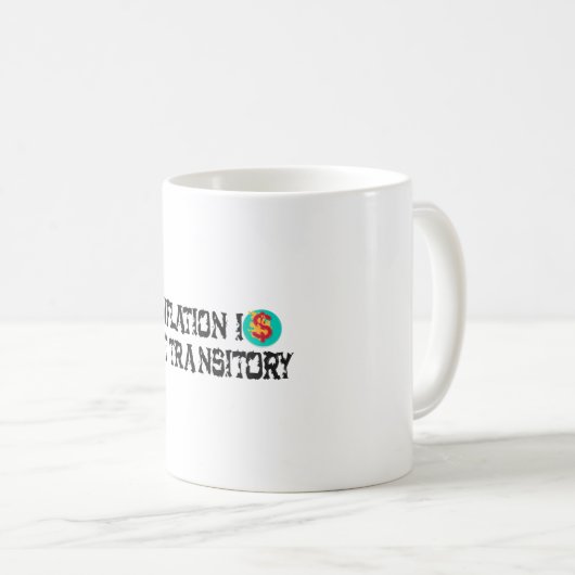 Mug L'inflation n'est pas transitoire (Devant droit)