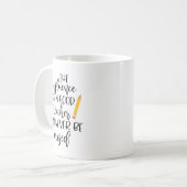 Mug L'influence d'un bon enseignant ne peut jamais êtr (Devant gauche)