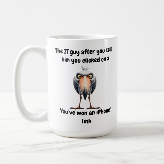 Mug L'informatique se rend compte que vous êtes la rai (Gauche)