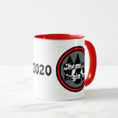 Mug L'ingénieur chimiste laisse tomber le cercle (Devant droit)