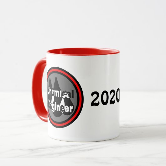 Mug L'ingénieur chimiste laisse tomber le cercle (Devant gauche)