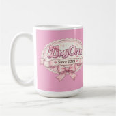 Mug LingOrm Since 2024 Coquette Ribbon Badge (Gauche)