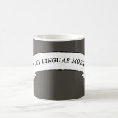 Mug LINGUAE MORTUAE VIVANT - Longue vie langues mortes (Centre)