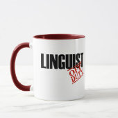 MUG LINGUISTE QUI N'EST PAS DE SERVICE (Gauche)