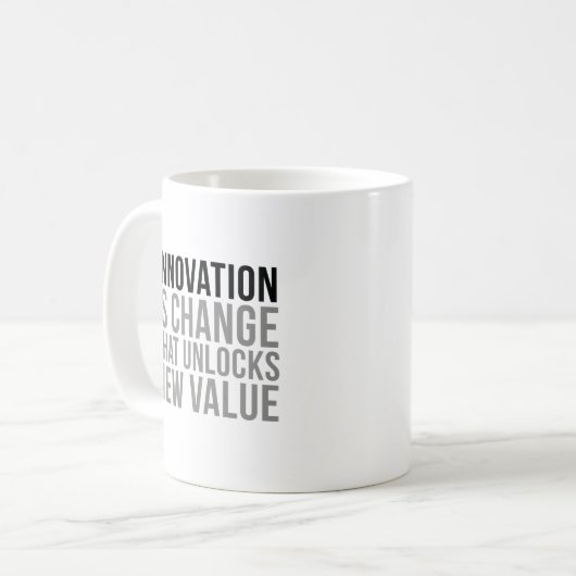 Mug L'innovation est changement (Devant gauche)