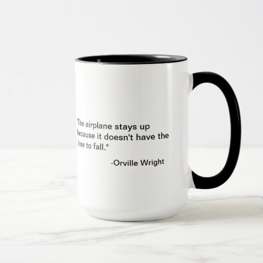 Mug L'insecte et la citation de turbine de Flyopia.com (Droite)