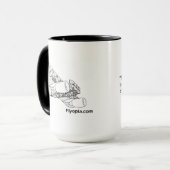 Mug L'insecte et la citation de turbine de Flyopia.com (Devant gauche)